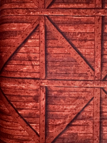 Patchwork Baumwolle - Holzkiste Rot